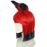 TV Hazbin Hotel Alastor Cosplay Wig Heat Resistant Synthetic Hair Carnival Halloween Party Props