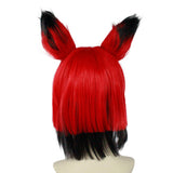 TV Hazbin Hotel Alastor Cosplay Wig Heat Resistant Synthetic Hair Carnival Halloween Party Props