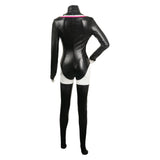 TV Hazbin Hotel Angel Dust Women Black Leather Jumpsuit Cosplay Costume Outfits Halloween Carnival Suit