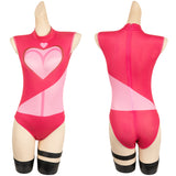 TV Hazbin Hotel Angel Dust Women Pink Jumpsuit Cosplay Costume Outfits Halloween Carnival Suit