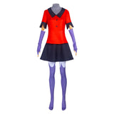 TV Hazbin Hotel Vaggie Women Red Dress Cosplay Costume Outfits Halloween Carnival Suit