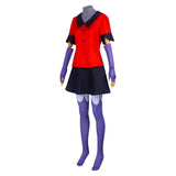 TV Hazbin Hotel Vaggie Women Red Dress Cosplay Costume Outfits Halloween Carnival Suit