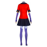 TV Hazbin Hotel Vaggie Women Red Dress Cosplay Costume Outfits Halloween Carnival Suit