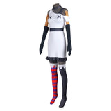 TV Hazbin Hotel Vaggie Women White Dress Cosplay Costume Outfits Halloween Carnival Suit