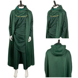 TV Loki Green Cloak Set Cosplay Costume Outfits Halloween Carnival Suit