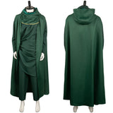 TV Loki Green Cloak Set Cosplay Costume Outfits Halloween Carnival Suit