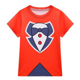 TV The Amazing Digital Circus Caine Kids Children T-shirt Shorts With Mask Cosplay Costume Outfits Halloween Carnival Suit