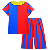 TV The Amazing Digital Circus Pomni Kids Children T-shirt Shorts With Mask Cosplay Costume Outfits Halloween Carnival Suit