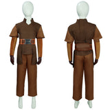 TV The Mando Ragnar Vizsla Kids Children Brown Suit Cosplay Costume Outfits Halloween Carnival Suit