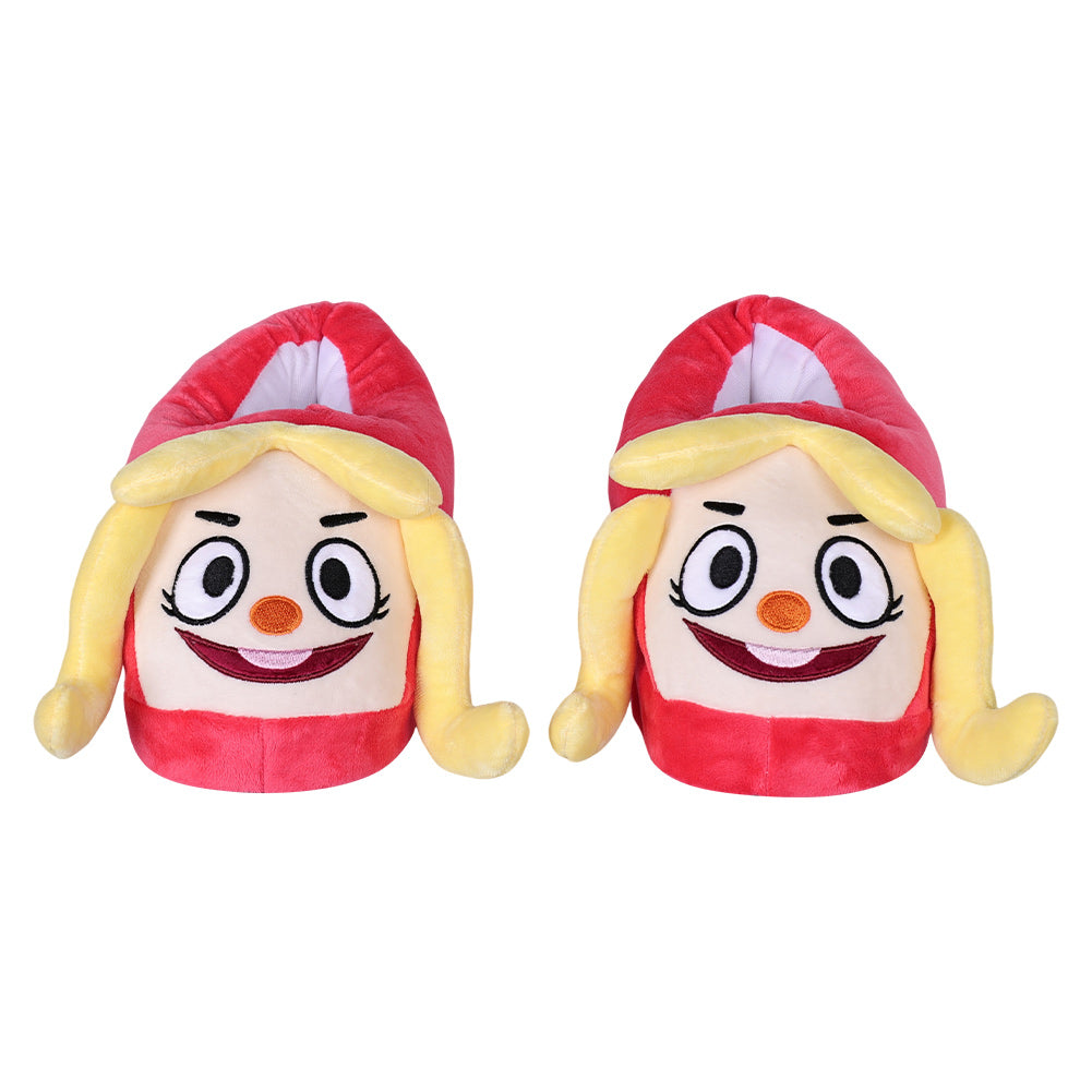 Welcome Home Julie Joyful Plush Slippers Cosplay Shoes Halloween Costumes Props